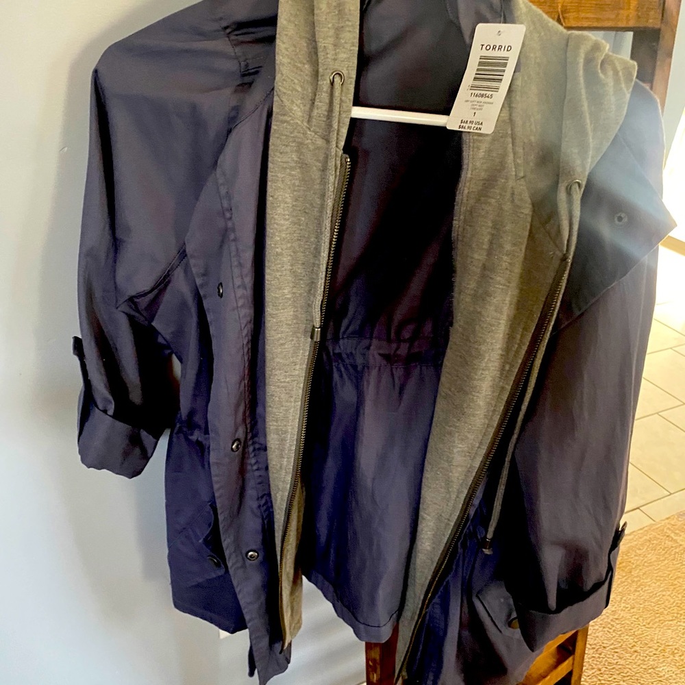Torrid jacket with hood!